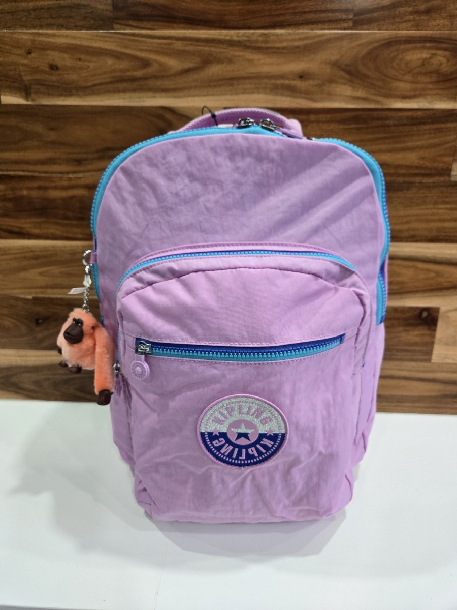 Kipling Backpack Large Light Purple Color Laptop Bookbag School