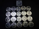 1955 Franklin Half Dollar BU. 90% Fine Silver 20 Coin Roll.