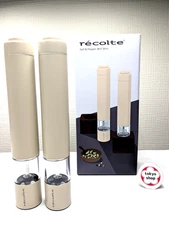 Recolte Salt & Pepper Mill Mini RMM-1 Set of 2 Cream White 4 x AAA batteries