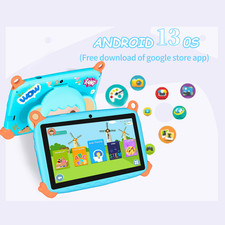 Kids Tablet 7'' Android 13 for Kids 8GB 64GB Parental Control Educational Games