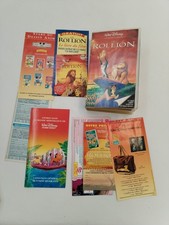 Cassette Tape Video VHS LE ROI LION Walt Disney Home Vidéo VF K7 Film Dessin Pub