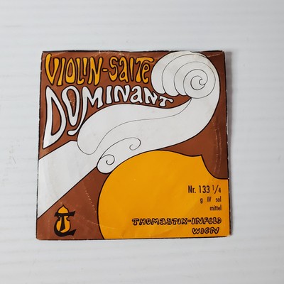 Thomastik Infeld Wien Dominant Violin Saite 1/4 Size Steel G New Old Stock 