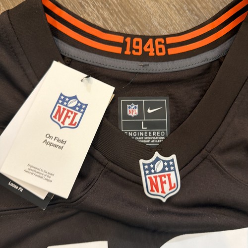 Cleveland Browns Jersey Large Men’s Sanders Brown New With Tags - Picture 4 of 5
