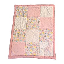 Carter's Child of Mine Pink Quilted Blanket Floral Giraffe Polka Dots Reversible