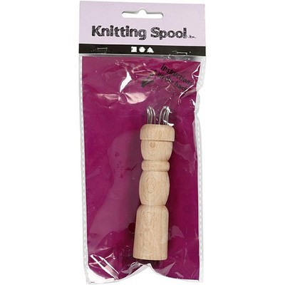 Creativ Company Strickliesel grau einteilig hochwertig Strickwerkzeug