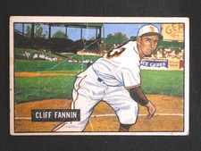 1951 Bowman Cliff Fannin #244 CREASED