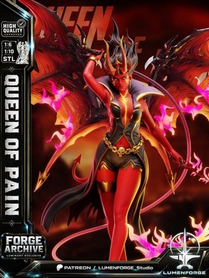 1:8 Queen of Pain Arcana Dota 2 Fan Art UNPAINTED High Quality Garage Kit