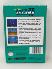 NES Nintendo - Adventure Island II 2 - CIB Complete in Box w/ Manual - Tested