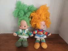 Vintage 1983 Mattel Rainbow Brite AND PATTY O GREEN Doll 10" HALLMARK LOT OF 2