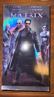 The Matrix VHS, 1999, Collectors Edition, Keanu Reeves, Laurence Fishburne, EUC