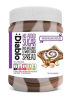 Diablo Zuckerfrei Duo Haselnuss & WeißE Schokolade Aufstrich - 350G
