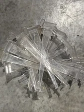 Lot of 20 Used Plastic Brackets Slatwall 12" Knife Shelf Shelving Bracket