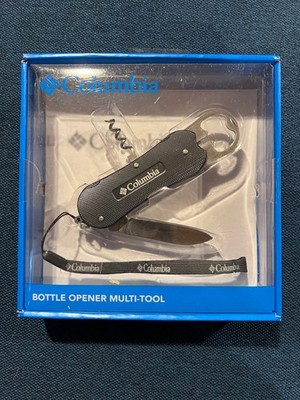 NEW Columbia Bottle Opener Pocket Knife Multi-Tool w/Lanyard In Box