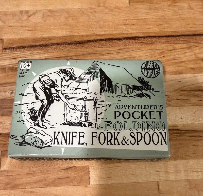 JUNIOR ADVENTURER’S Folding POCKET KNIFE FORK & SPOON House Of Marbles