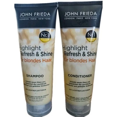  John Frieda go blonder Aufhellendes Shampoo & Spülung Set 250ml X2