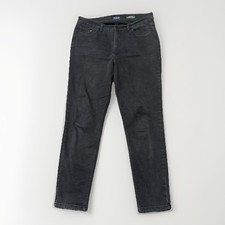 Curve Appeal Women's High Rise Essential Skinny Jeans Black Size 12 31