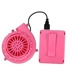Wittocs Inflatable Costume Fan Replacement, Mini Blower Fan Dinosaur Pump Pink