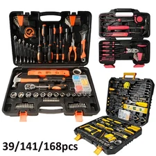 39/141pcs Tool Set Hand Tool Kit Auto Repair Tool General Household Toolbox