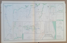 Civil War Map Plate LXVI –  Westport, Five Forks VA , Johnson’s Island prison OH