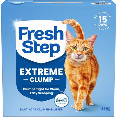 Fresh Step Extreme Clumping Litter   Multi-Cat, Febreze Mountain Spring, 14 lb