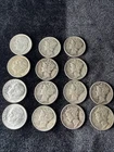 Lot of (14)Silver Roosevelt And Mercy Dimes