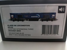 Accurascale Class 66 DB Maritime Blue 66142 - ACC3021-DCC - DCC SOUND FITTED
