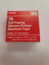 3M Scotch Self-Fusing Silicone Rubber Electrical Tape, 1in x 30ft x .012in