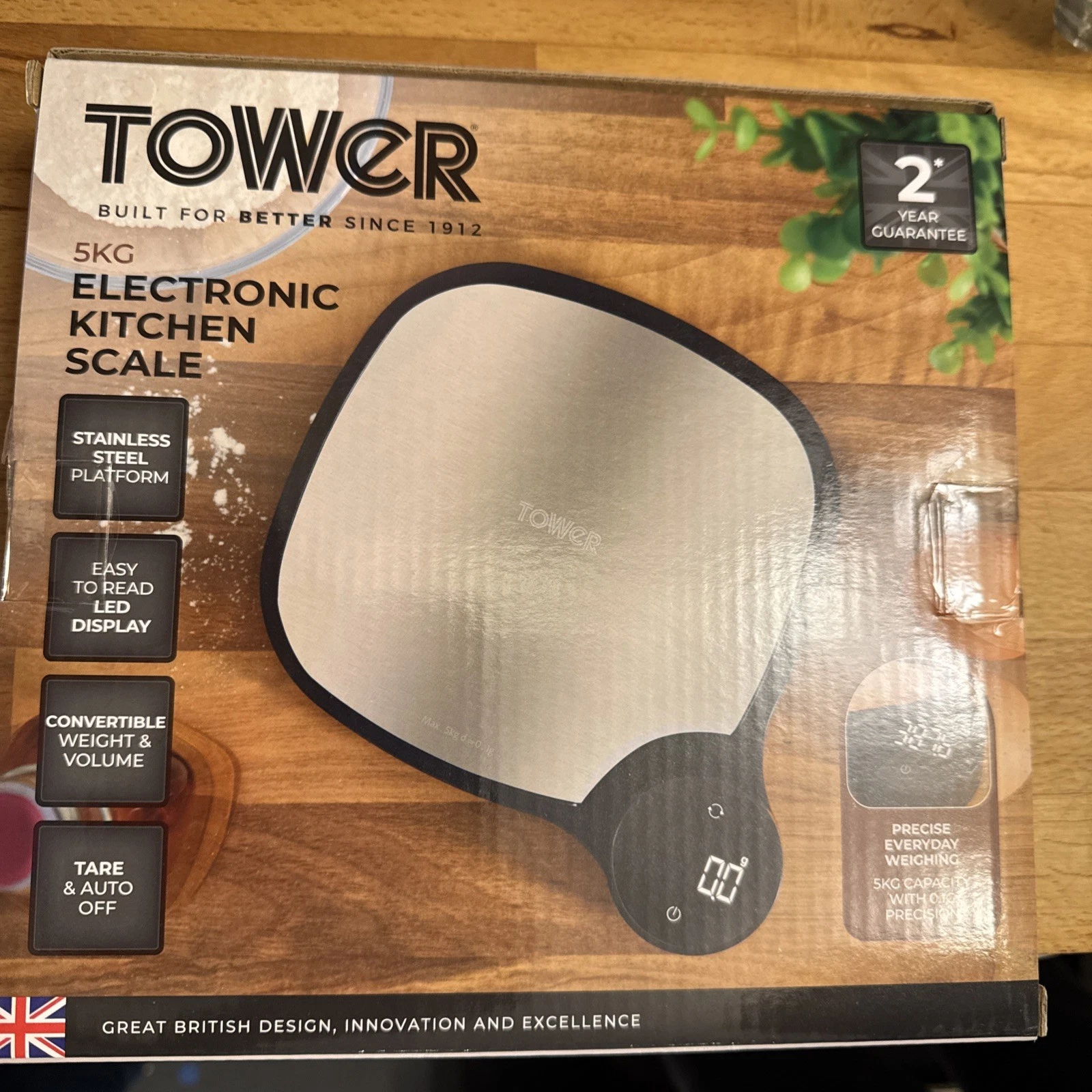 Tower Kitchen Scales, Digital Scales with Zero Weigh Function,