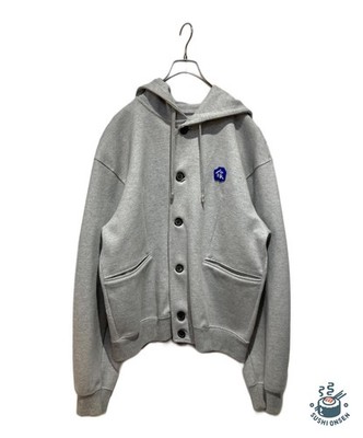 ADER error Sculpture Logo Hoodie Jacket Size: A2 Gray Men