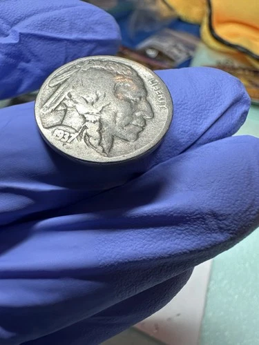 1937-S BUFFALO NICKLE 5C GOOD LUSTER AND EYE APPEAL S034