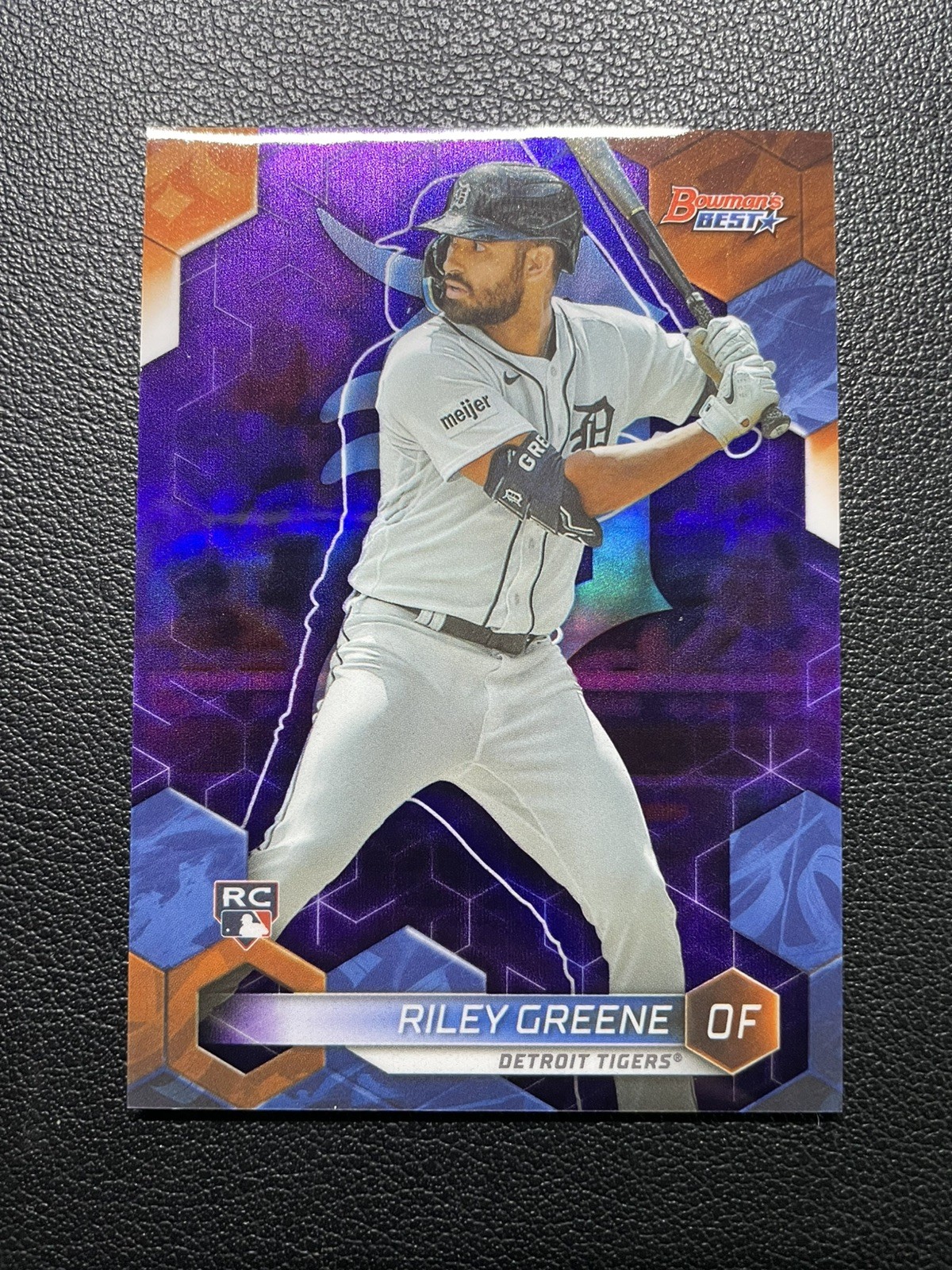 2023 Bowman's Best Riley Greene Purple Refractor RC /250 - Detroit Tigers