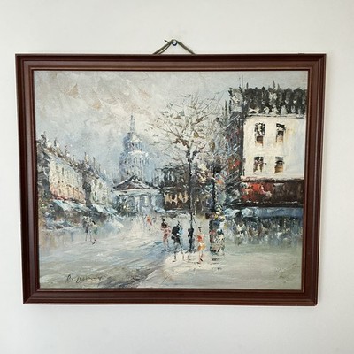 Großes Randall Davey 1887-1964 Pariser Stadtbild Impressionist Ölgemälde