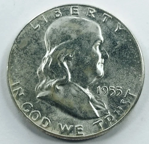 *1955 P FRANKLIN HALF DOLLAR* *GEM BU+* NR #P2445