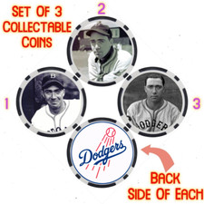 VAN MUNGO - LEGENDARY DODGERS BASEBALL PLAYER - COLLECTABLE COIN SET