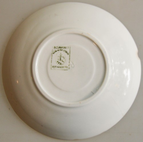 Antique Faience Saucer Kuznetsov Girl Russian Soviet Decor Buda City 1920s - Picture 3 of 5