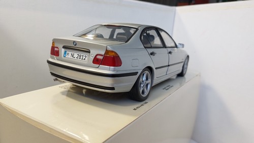 UT Models 1:18 BMW 3 Series E46 Sedan Silver Grey Near Mint In Box - Imagen 11 de 17