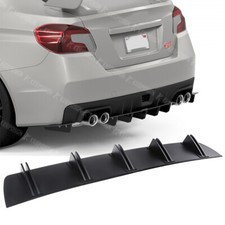 For Subaru Impreza WRX STI Rear Diffuser 10 Fins Bumper Lip Splitter Spoiler A+