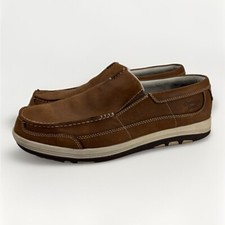 Georgia Boot Tybee Island Men’s 13W Brown Leather Soft-Toe Slip-On Oxford Shoes