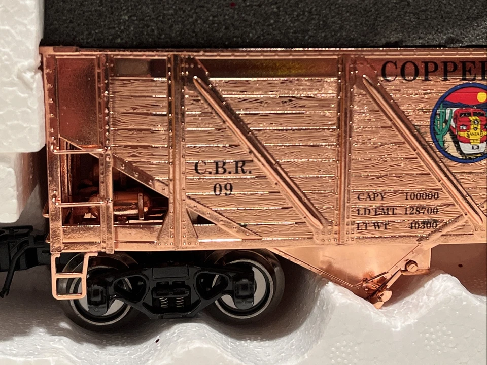 K-line Lionel 6-21714 Copper Basin Hopper Load Copper Plated Diecast NEW Banquet - Image 2 of 4