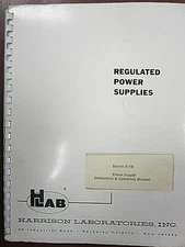 HP Model 810B Power Supply Instruction & Operation Manual