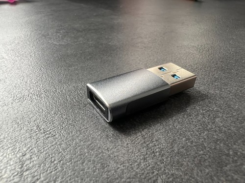 3.0 USB Adapter Stecker Aluminium USB-C Konverter USB A auf USB C Buchse - Bild 3 von 3