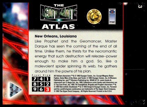 1993 Valiant Image The Deathmate Atlas New Orleans, Louisiana #3 - Bild 2 von 2