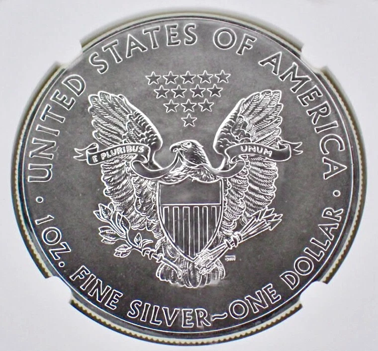 2014 USA 1 oz American Silver Eagle NGC MS69 West Point Mint First Releases - Image 4 of 4