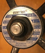 Warren 851-8-S, 1-1/2" Forged Gate Valve, Socket Weld NEW OPEN BOX FAST SHIPPING