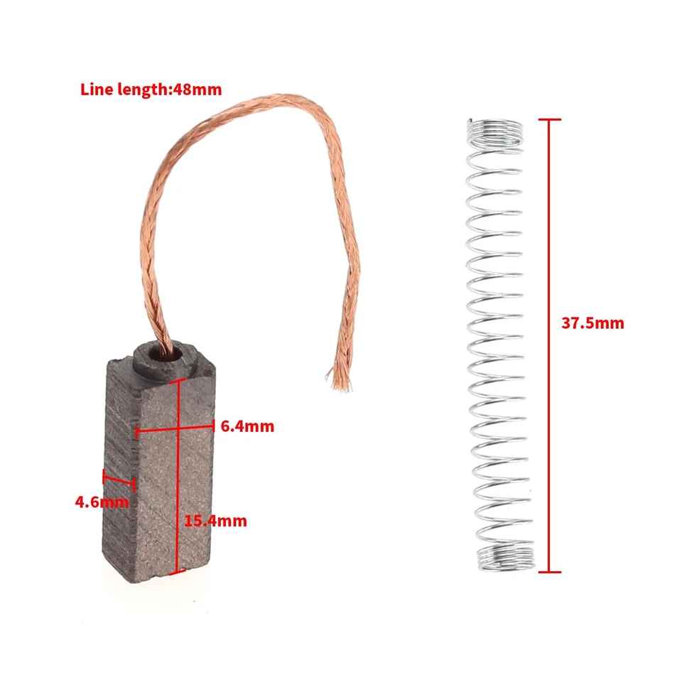 2 Paires Balais de Charbon de Rechange Compatible avec Valeo Alternateur PX60... - Photo 4/4