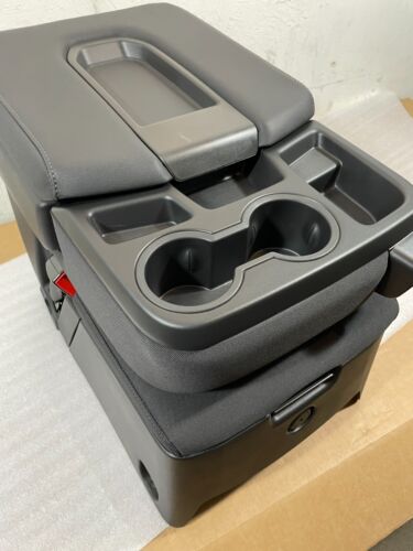 19-23 OEM NTO SILVERADO EBONY CLOTH CENTER JUMP SEAT...STORAGE AND VENTS...RARE - Picture 10 of 19