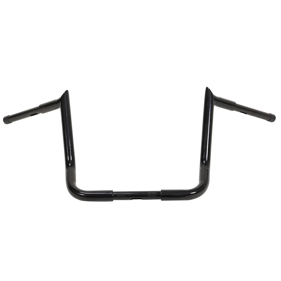 Black 14" For Harley Street Electra Glide Meathook Bars Handlebar 1pc - Imagem 4 de 4