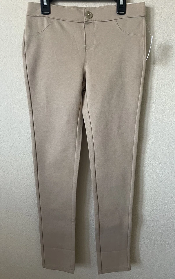 Antiguo Uniforme Azul Marino Tostado Niñas Cintura Ajustable Ponte Tejido Jeggings Pantalones Talla 12 Foto 2 de 4