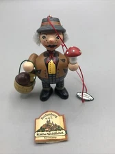 Lathe Wohlfahrt Rothenburg O.d.T. Mushroom Man Ornament