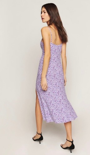 REFORMATION Crimini Lilac Purple Slip Cami Dress US4 UK8 - Picture 2 of 6